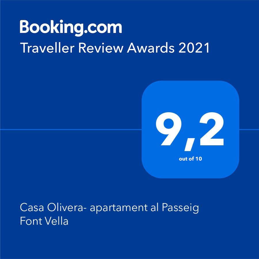 Casa Olivera- Apartament Al Passeig Font Vella Sant Hilari Sacalm Eksteriør billede